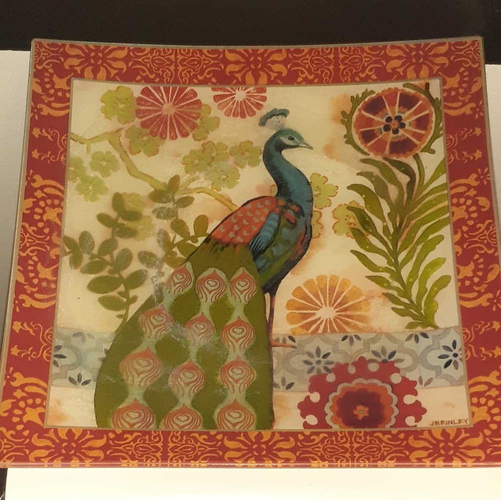 JENNIFER BRINLEY PEACOCK PLATE
